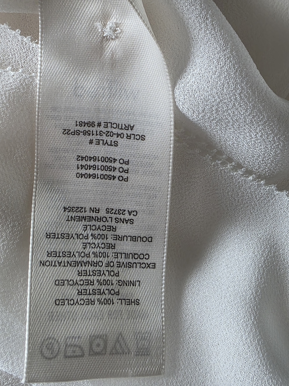 NWOT Aritzia Wilfred Eden Blouse - Light Birch Size M - Picture 8 of 10
